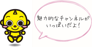 魅力的なチャンネルがいっぱいだよ！